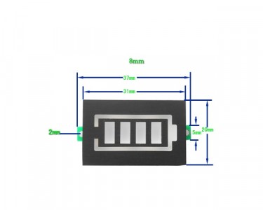 Индикатор емкости (заряда) батареи 12В (LF05)