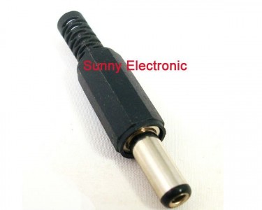 Разъем DC 2,5*5,5 (5А, штекер, на кабель)