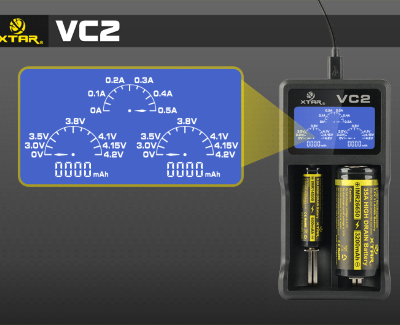 Зарядное устройство XTAR VC2 (Li-Ion/IMR)