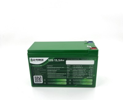 Аккумулятор 12В 13,5Ач LF-1213-12047 (LiFePO4, 4S3P, CBAK 26700FB2, P)
