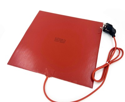 Нагревательная пластина 300x300мм (220V-360W/h4, силиконовая) LFH-14393sg на клейкой основе