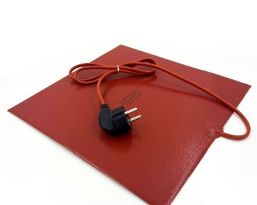 Нагревательная пластина 300x300мм (220V-360W/h4, силиконовая) LFH-14393sg на клейкой основе