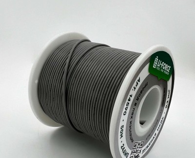 24AWG 50м ПВХ медный провод 0.2 мм² на катушке (серый, UL-1007) LFW-P24Gr