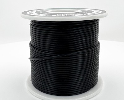 24AWG 50м ПВХ медный провод 0.2 мм² на катушке (черный, UL-1007) LFW-P24B