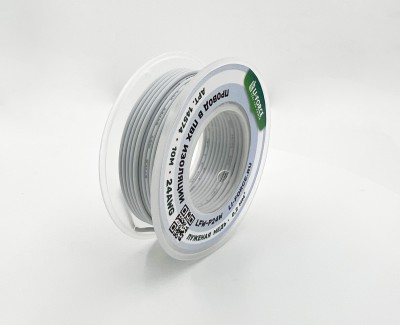 24AWG 10м ПВХ медный провод 0.2 мм² на катушке (белый, UL-1007) LFW-P24W