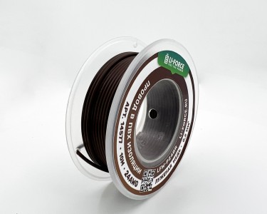 24AWG 10м ПВХ медный провод 0.2 мм² на катушке (коричневый, UL-1007) LFW-P24Br