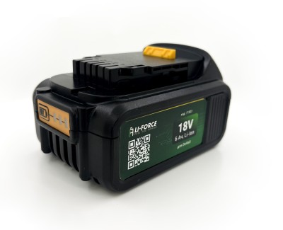 Аккумулятор для шуруповерта DeWALT 18В 6Ач, LF-186-11501, (DCB184)