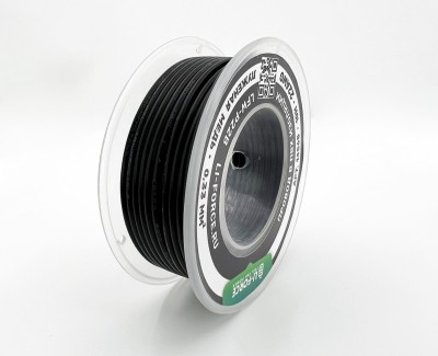 22AWG 10м ПВХ медный провод 0.33 мм² на катушке (черный, UL-1007) LFW-P22B