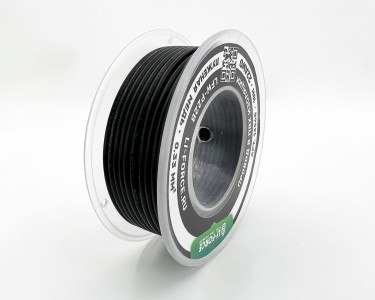 22AWG 10м ПВХ медный провод 0.33 мм² на катушке (черный, UL-1007) LFW-P22B