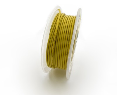 24AWG 10м ПВХ медный провод 0.2 мм² на катушке (желтый, UL-1007) LFW-P24Y