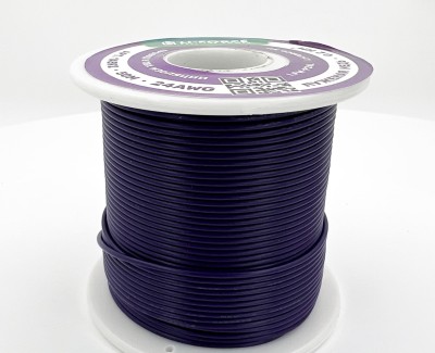 24AWG 50м ПВХ медный провод 0.2 мм² на катушке (сиреневый, UL-1007) LFW-P24L