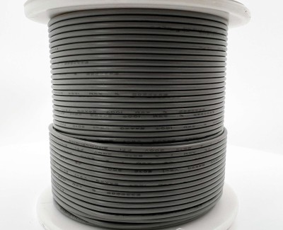24AWG 50м ПВХ медный провод 0.2 мм² на катушке (серый, UL-1007) LFW-P24Gr