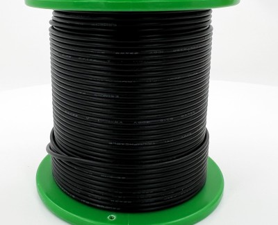 22AWG 50м ПВХ медный провод 0.33 мм² на катушке (черный, UL-1007) LFW-P22B