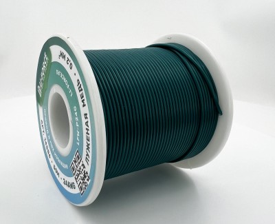 24AWG 50м ПВХ медный провод 0.2 мм² на катушке (зеленый, UL-1007) LFW-P24G