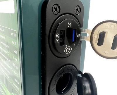 Аккумулятор 12В 30Ач V2 LF-1230-14719 (LiFePO4, 4S2P, c 2xUSB и прикуривателем, P)