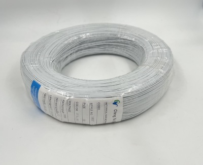 Провод в ПВХ изоляции 22AWG UL1007, 0.33 мм², белый