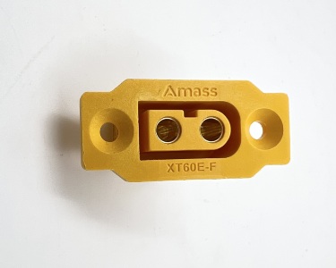 Разъем Amass XT60E-F (розетка, 60А, желтый)