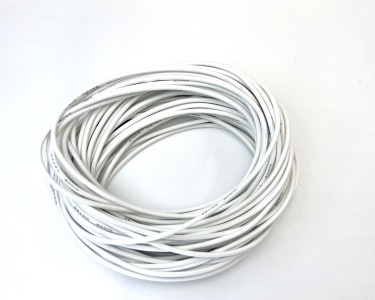 22AWG 0,3 мм²Медный провод в силиконовой изоляции (белый, UL3135) LFW-22W