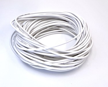 22AWG 0,3 мм² Медный провод в силиконовой изоляции (белый, UL3367) LFW3-22W