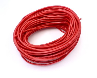 22AWG 0,3 мм² Медный провод в силиконовой изоляции (красный, UL3367) LFW3-22R