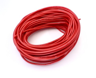 22AWG 0,3 мм² Медный провод в силиконовой изоляции (красный, UL3367) LFW-22R