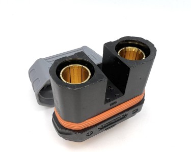 Разъем QS12-F female безыскровый (розетка, 250А, черный)