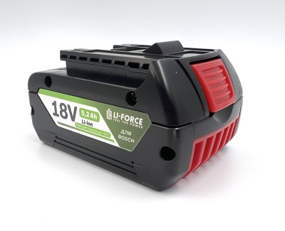 Аккумулятор для шуруповерта Bosch 18В 5,2Ач, LF-185-9561 (1600Z00038, -40 ℃)