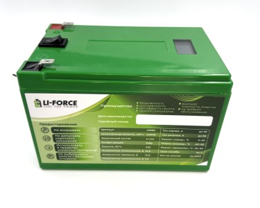 Аккумуляторная батарея 12В 40Ач LF-1040-10860 (Li-Ion, 3S8P, BAK N21700CG-50, Smart, OLED, P)