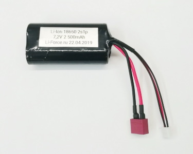 Аккумулятор Li-ion 7,4V 2500mAh для Remo Hobby 1:16 - E9315, LF-72-5217
