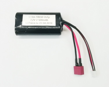 Аккумулятор Li-ion 7,4V 2500mAh для Remo Hobby 1:16 - E9315, LF-72-5217