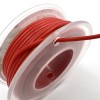 На катушке Медный провод 26AWG 10м 0,14 кв.мм (30*0,08мм) (красный, UL3135) LFW-26R в мягкой силиконовой изоляции фото 0