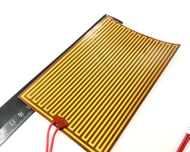 Нагревательная пластина 150x100мм (24V-19W, 36V-43W, 48V-77W, 30 Ом) LFH-9407pg на клейкой основе