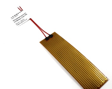 Нагревательная пластина 100x30мм (12V-3W, 24V-12W, 27V-15W, 49.5 Ом) LFH-9547pg на клейкой основе