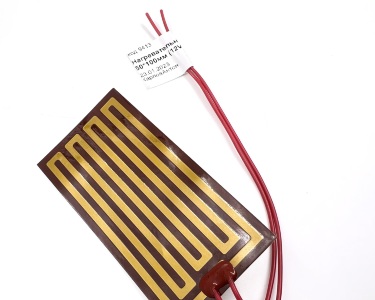 Нагревательная пластина 100х50мм (12V-15W, 19V-36W, 10 Ом) LFH-9413pg на клейкой основе