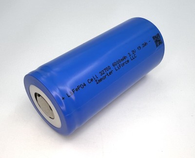 LiFePO4 3.2V, 32700-6Ah, 6000 мАч (аккумулятор литий-железо-фосфатный, 32700)