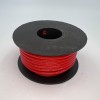 На катушке медный провод 12AWG 10м 3,4 кв.мм (680*0,08мм) (красный, UL3135) LFW-12R в мягкой силиконовой изоляции фото 0