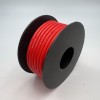 На катушке медный провод 12AWG 10м 3,4 кв.мм (680*0,08мм) (красный, UL3135) LFW-12R в мягкой силиконовой изоляции фото 1