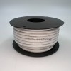 На катушке медный провод 12AWG 10м 3,4 кв.мм (680*0,08мм) (белый, UL3135) LFW-12W в мягкой силиконовой изоляции фото 0