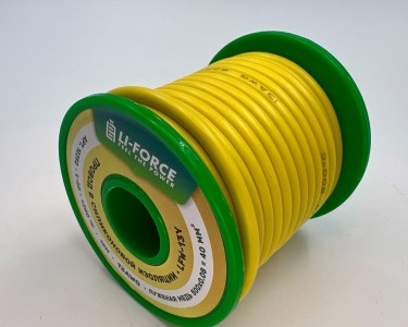 На катушке Медный провод 13AWG 10м 2,5 кв.мм (500*0,08мм) (желтый, UL3135) LFW-13Y в мягкой силиконовой изоляции