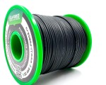 На катушке Медный провод 22AWG 50м 0,3 кв.мм (60*0,08мм) (черный, UL3135) LFW-22B в мягкой силиконовой изоляции