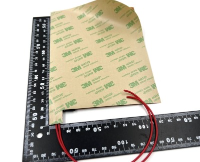 Нагревательная пластина 165х128мм (12V-36W, 24V-144W, 4 Ом, термостат 30°) LFH-11567pg на клейкой основе