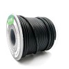 На катушке Медный провод 22AWG 30м 0,3 кв.мм (60*0,08мм) (черный, UL3135) LFW-22B в мягкой силиконовой изоляции