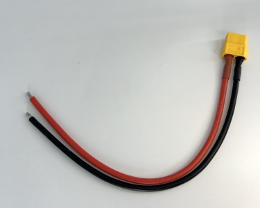 Разъем питания Amass XT60-F с силиконовым проводом 14AWG, 200мм