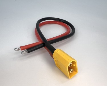 Разъем питания Amass XT60-M с силиконовым проводом 14AWG, 200мм