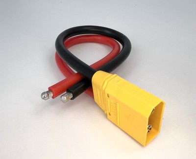 Разъем питания Amass XT90H-M с силиконовым проводом 10AWG, 200мм