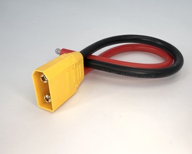 Разъем питания Amass XT90H-M с силиконовым проводом 10AWG, 200мм