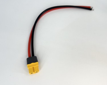 Разъем питания Amass XT60H-F с силиконовым проводом 14AWG, 200мм