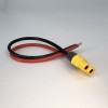 Разъем питания Amass XT60H-F с силиконовым проводом 14AWG, 200мм фото 2