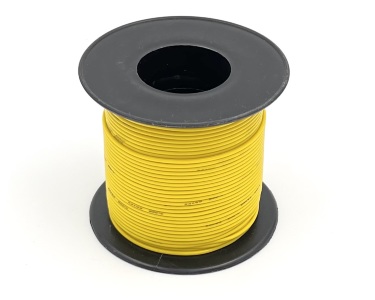 24AWG 0,2 мм² Медный провод в силиконовой изоляции (желтый, UL3135) LFW-24Y