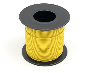 28AWG 0,08 мм² Медный провод в силиконовой изоляции (желтый, UL3135) LFW-28Y